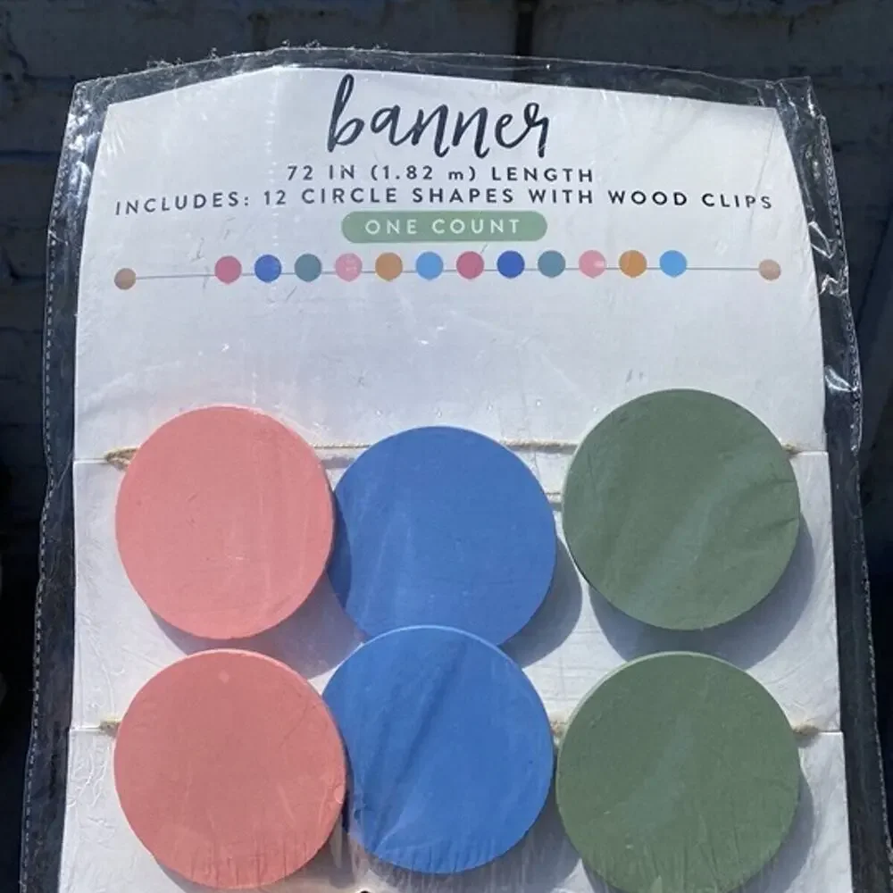 Target BP Kid's Rainbow Color Wooden Circle 72